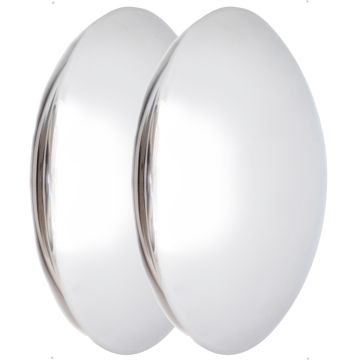 1 Pc Chrome Steel Baby Moon 8.25" Diameter Fits Wheels with 7.00" Inner Ring Fits RALLEY RALLY Wheels Only