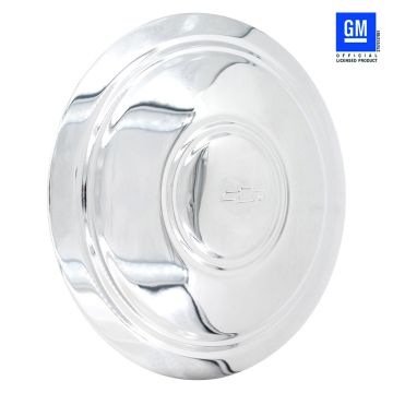 1 Pc Chrome Steel Police Cap with Bow Tie 8.25" Diameter Fits Wheels with 7.00" Inner Ring Fits RALLEY RALLY Wheels Only