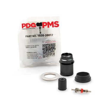 TPMS Service Kits  | 12 Pack | Grommet Nut Washer Core Cap |  Audi | Volkswagen Equivalent to 1030 | 20017 | Used for OE Sensors 1K0-907-253E