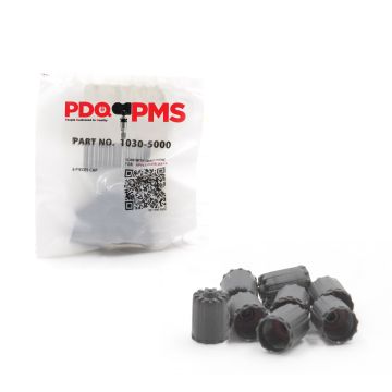 TPMS Service Kits  | 12 Pack of 8 Caps | Black Cap |  Equivalent to 1030 | 5000 | Used for OE Sensors