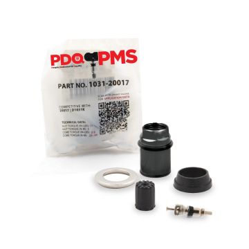 TPMS Service Kits  | 12 Pack | Grommet Nut Washer Core Cap | Fits Audi | Volkswagen Equivalent to 1031 | 20017 | Used for OE Sensors 1K0-907-253E