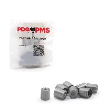 TPMS Service Kits  | 12 Pack of 8 Caps | Grey Cap |  Equivalent to 1050 | 5000 | Used for OE Sensors