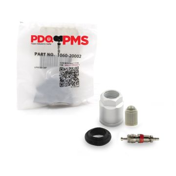TPMS Service Kits | 12 Pack | Grommet Nut Core Cap |  Fits Ford | Lincoln Equivalent to 1060 | 20002 | Used for OE Sensors 4L2Z-1A150-BA | 5L1Z-1A150-AA
