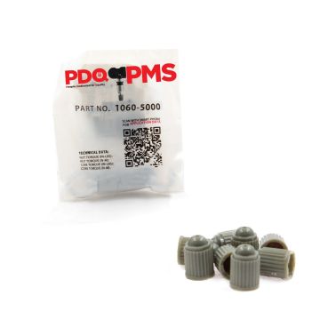 TPMS Service Kits  | 12 Pack of 8 Caps  | Grey Cap |  Equivalent to 1060 | 5000 | Used for OE Sensors