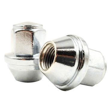 60 Pcs 1/2"-20 Thread OEM Factory Style Replacement Lug Nuts 1.45" Long  Chrome 13/16" Hex 21mm Hex Fits 2006-14 Ford Mustang 9R3Z-1012-A | 611-292
