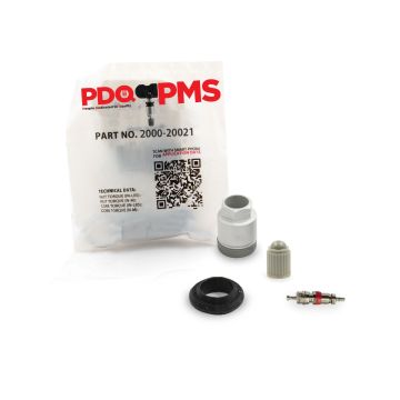 TPMS Service Kits | 12 Pack | Grommet Nut Core Cap |  Fits Ford | Honda | Hyundai  Equivalent to 2000 | 20021 | Used for OE Sensors 06421-S3V-A04 | 52933-2G200 | 6F2Z-1A189-A