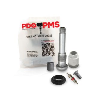 TPMS Service Kits | 12 Pack | Valve Screw  Grommet Nut  Core Cap |  Fits Acura | Honda Equivalent to 2000 | 20035 | Used for OE Sensors 06421-S3V-A04