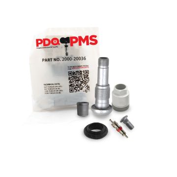 TPMS Service Kits | 12 Pack | Valve Screw  Grommet Nut  Core Cap |  Fits Honda Equivalent to 2000 | 20036 | Used for OE Sensors 06421-SCV-A00