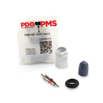 TPMS Service Kits | 12 Pack | Grommet Nut Core Cap |  Fits Cadillac | Chevrolet | GMC Equivalent to 2020 | 20015 | Used for OE Sensors 15825475