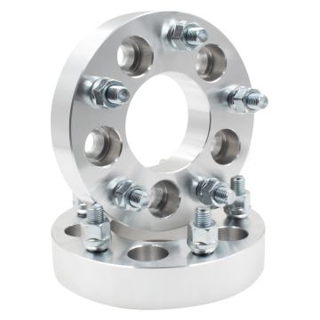 2 Pc Wheel Spacers 5 on 4.50 114.3mm 1.25" Thick 1/2" Thread Stud 74.25mm Hub Fits Newer Jeep Wheels to 1984-13 Cherokee 1993-98 Grand Cherokee 1987-06 Wrangler