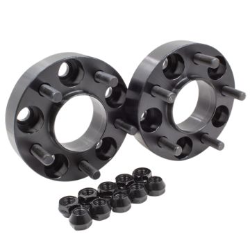 2 Pcs Hub Centric Wheel Spacers Adapters 5x4.5 5x114.3 1.25 Inch Thick M14x1.5 14x1.5 Thread Stud Fits  Ford Mustang 2015+