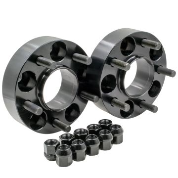 2 Pcs Hub Centric Wheel Spacers Adapters 5x4.5 5x114.3 1.50 Inch Thick M14x1.5 14x1.5 Thread Stud Fits  Ford Mustang 2015+