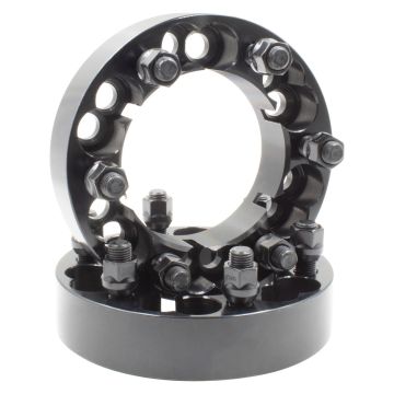 2 Pc Multi Drill Wheel Spacer Adapts 6x5.50 & 6x135mm vehicle to 6x135mm Wheel 1.50" Thick M14 x 1.5 Lug Nut Stud 108mm Hub Fits Ford F-150 Wheels to Chevy and GMC 1500