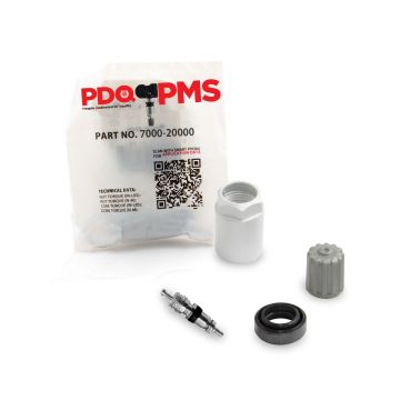 TPMS Service Kit | 12 Pack | Grommet Nut Core Cap |  Fits Chrysler | Honda | Jeep Equivalent to 7000 | 20000 | Used for OE Sensors  42753-SNA-A83  6800-1696AA | 6807-8768AA