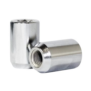 1 Pc 1/2" Thread Car Tuner 1.26" Long Lug Nut Chrome Tuner Fits Ford Mustang 1965 to 2014 and Many Vintage Dodge Chevy Ford Vehicles with aftermarket wheels