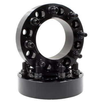 2 Pcs Hub Centric Wheel Spacers 8 on 170mm 2.00" Thick M14 x 2.0 Thread Stud 124.9mm Hub Fits 99-03 Ford F250 F350 Super Duty| Single Rear Wheel | Dual Rear Wheel Front Only