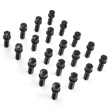 Install Kit - Acorn Seat Bolt (19mm) - M16 1.5 x 30mm (5 Lug)(Lugs Only)(Black)