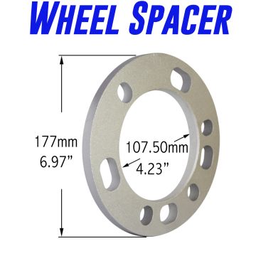 Wheel Spacer | Die Cast Aluminum | 5/6 Lug  [135mm/5.50  BC] - 12mm / 1/2"  Thick [2 Pack]